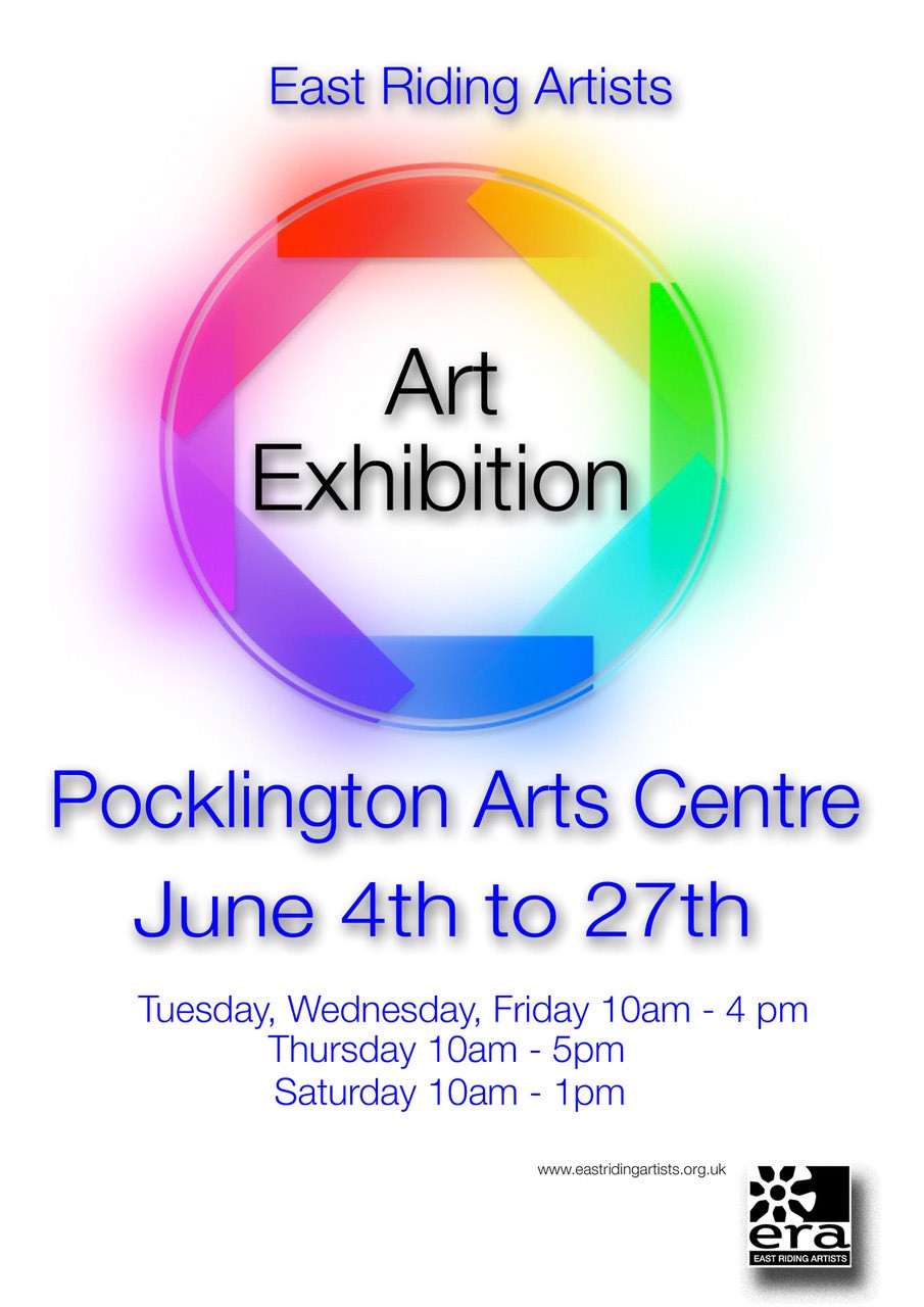 Event poster for East Riding Artists Open Exhibition, June 2024.