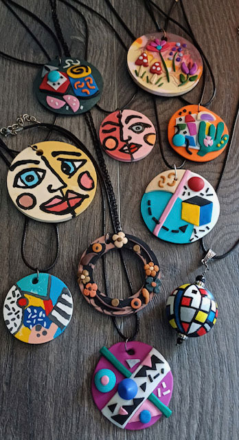 Fabric Mountain - Resin Artwear Jewellery